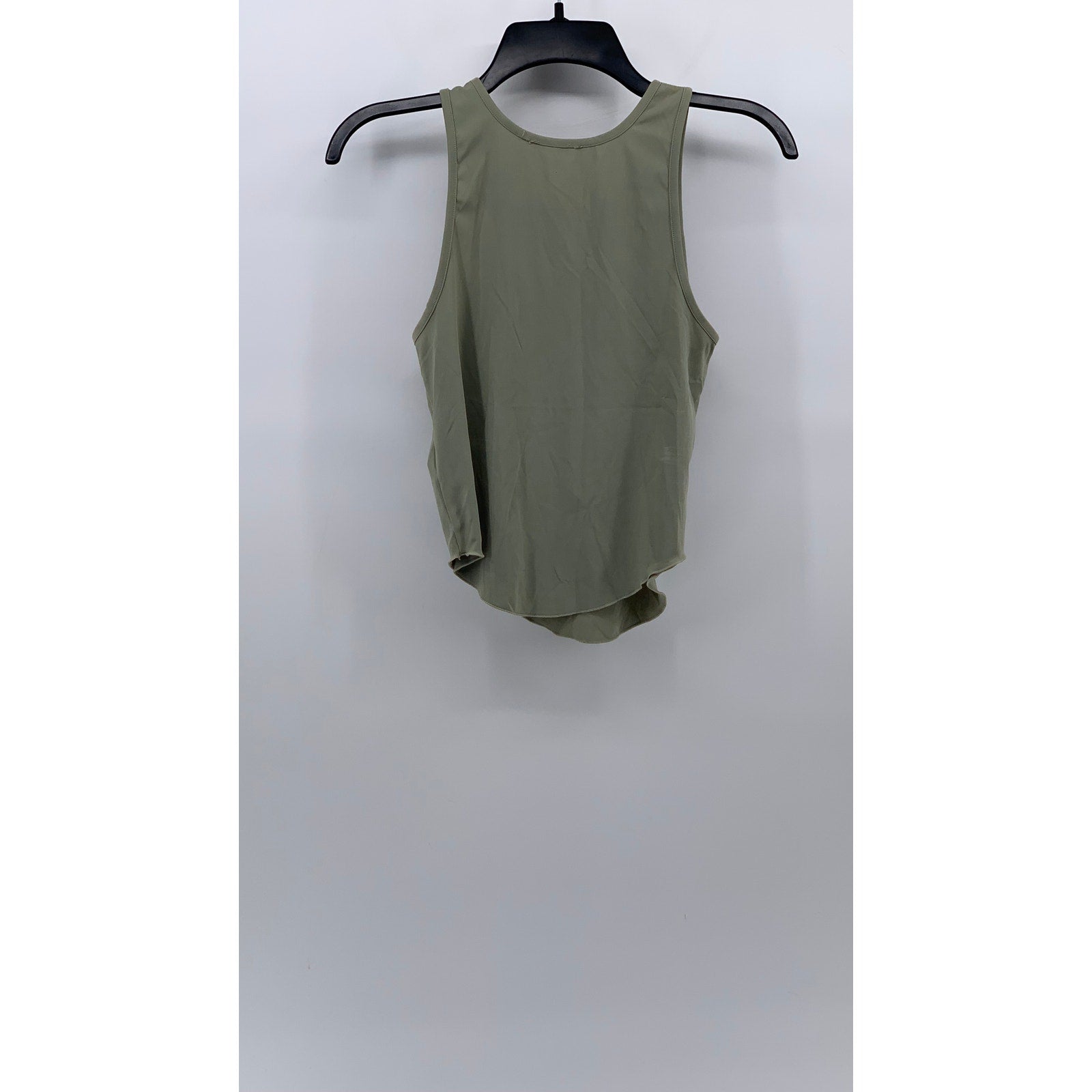 MIAOU Women's Sage Green Solid Scoop-Neck Jinx Fitted Tank Top SZ L