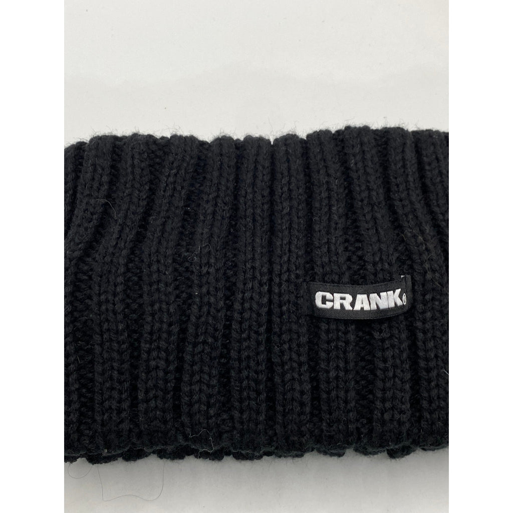 CRANK Women's Black Knit Logo Winter Headband SZ OS