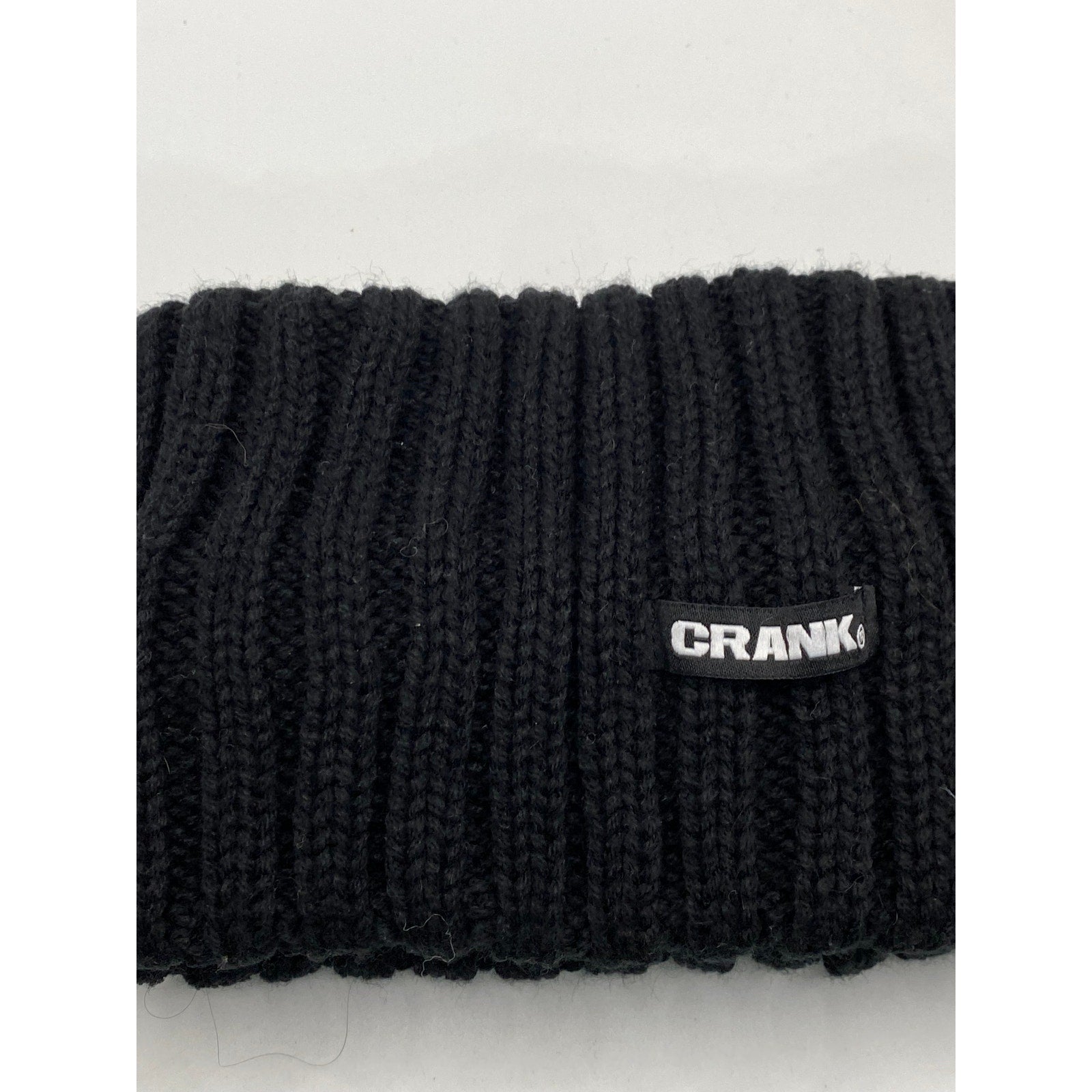 CRANK Women's Black Knit Logo Winter Headband SZ OS