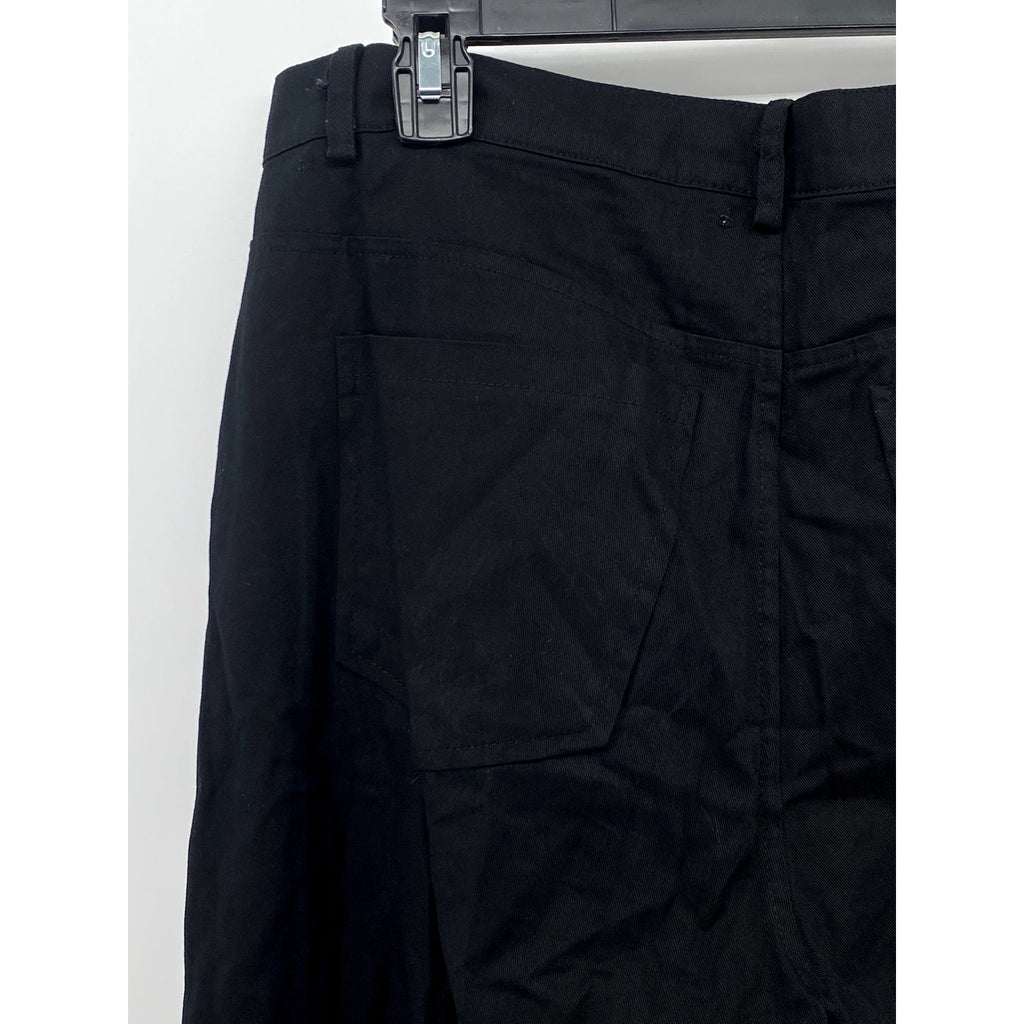 PAPRIKA Women's Black Solid Straight-Leg Regular-Fit Pant SZ M