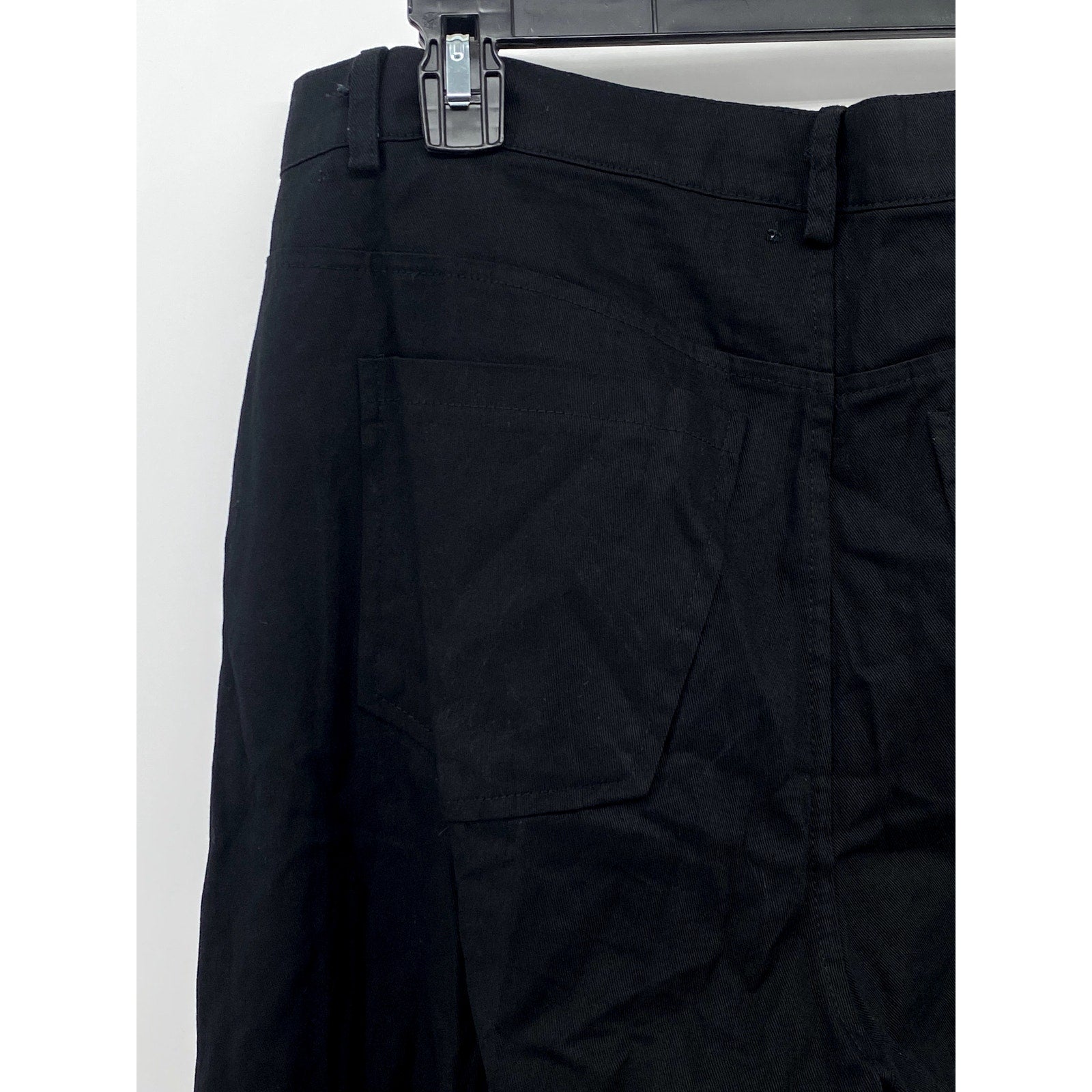 PAPRIKA Women's Black Solid Straight-Leg Regular-Fit Pant SZ M