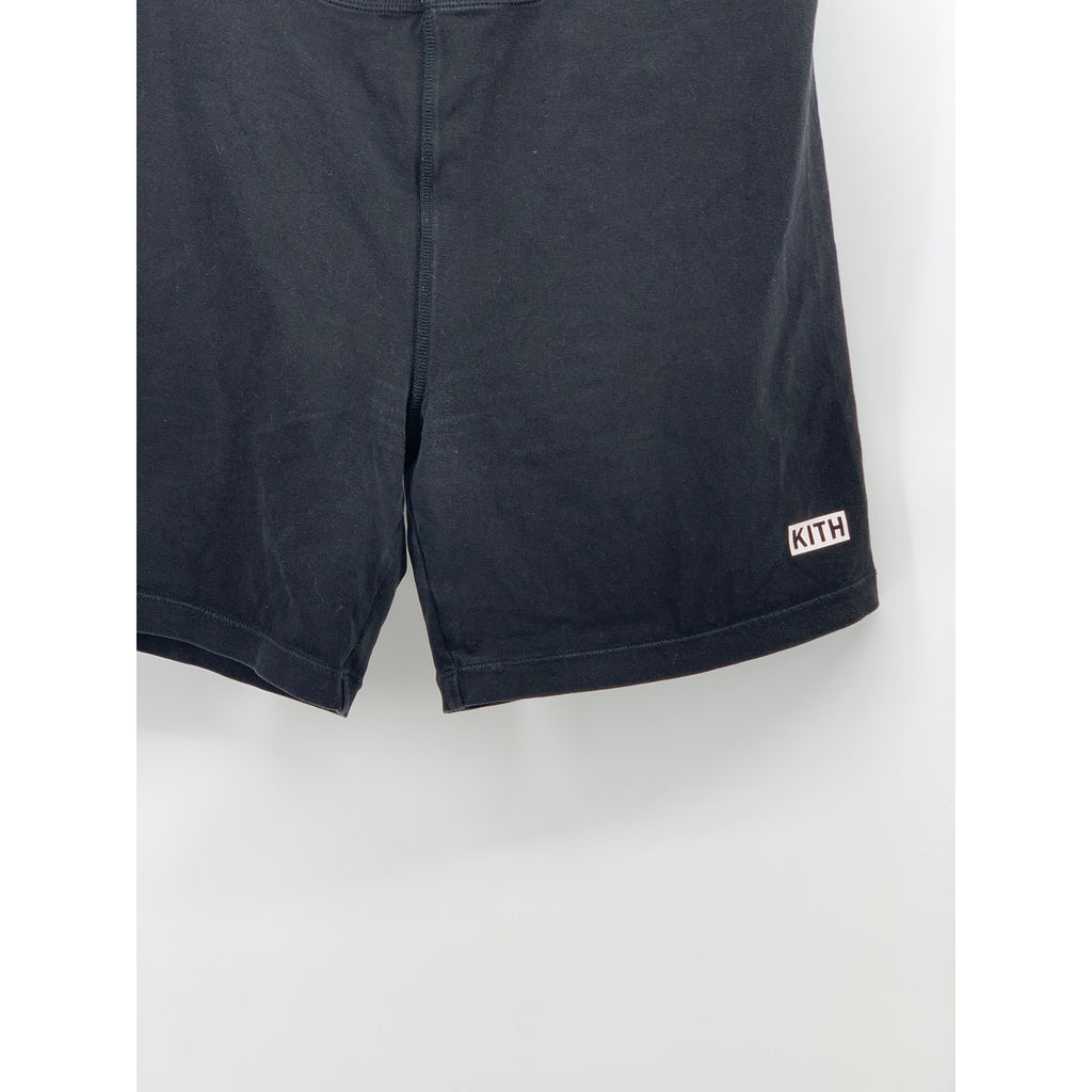 KITH Women's Black Solid High-Rise Pull-On Casual Active Biker Shorts SZ M