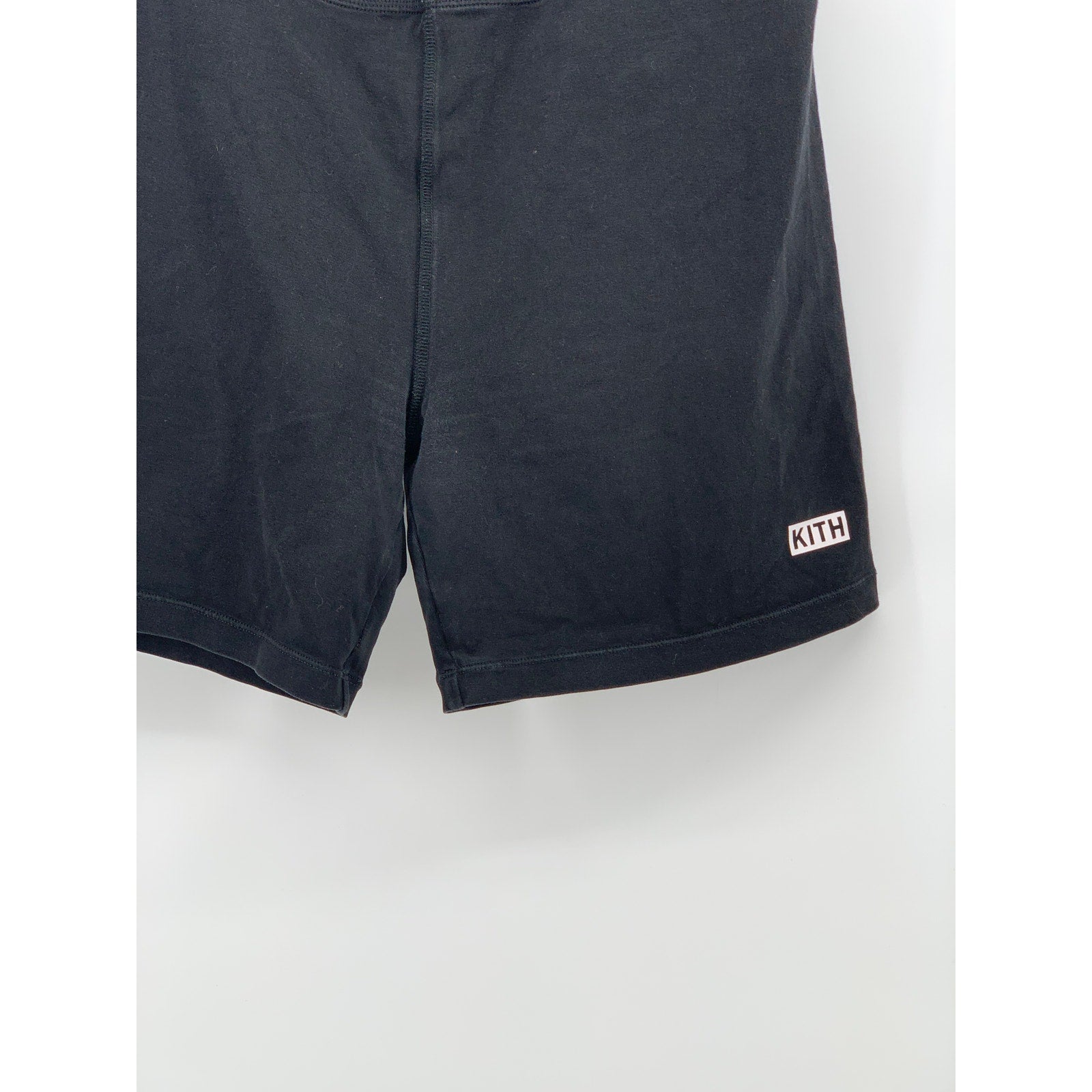 KITH Women's Black Solid High-Rise Pull-On Casual Active Biker Shorts SZ M