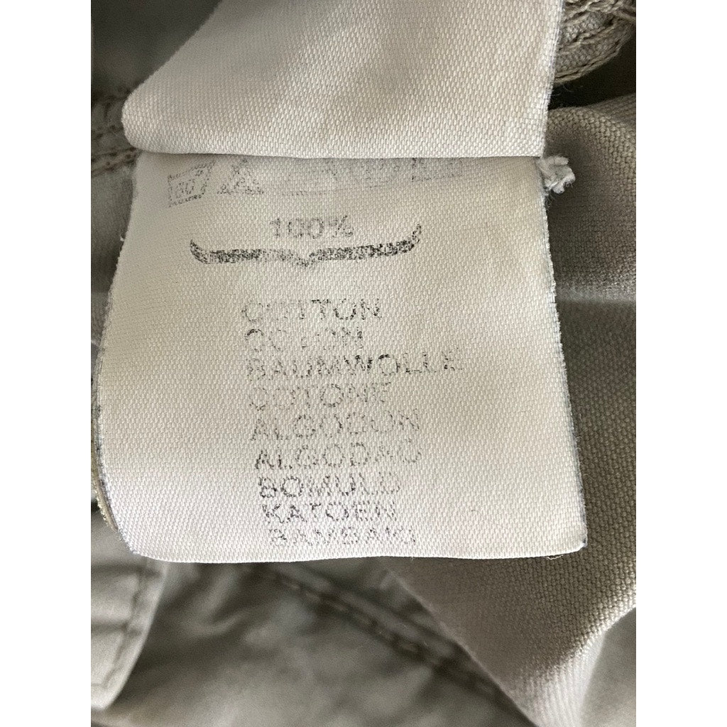 QUIKSILVER Men's Vintage Gray Barney Seawashed Canvas Straight-Leg Pant SZ 28