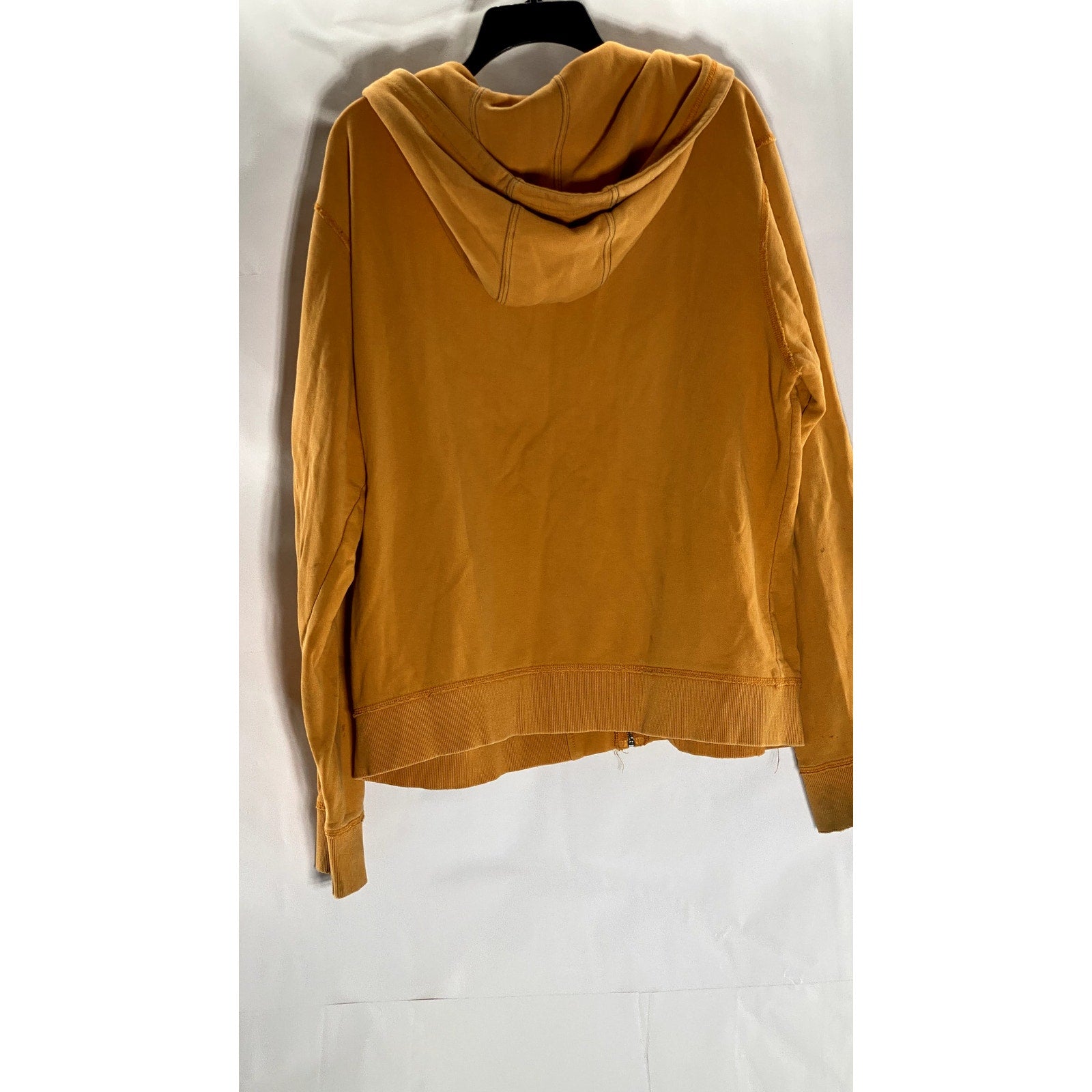 MARGARITAVILLE Men's Vintage Orange Graphic Zip-Up Hooded Sweater SZ L