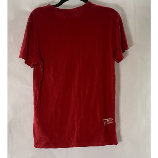 G-STAR RAW Men's Red Uniform Of The Free Graphic Short Sleeve T-Shirt SZ S