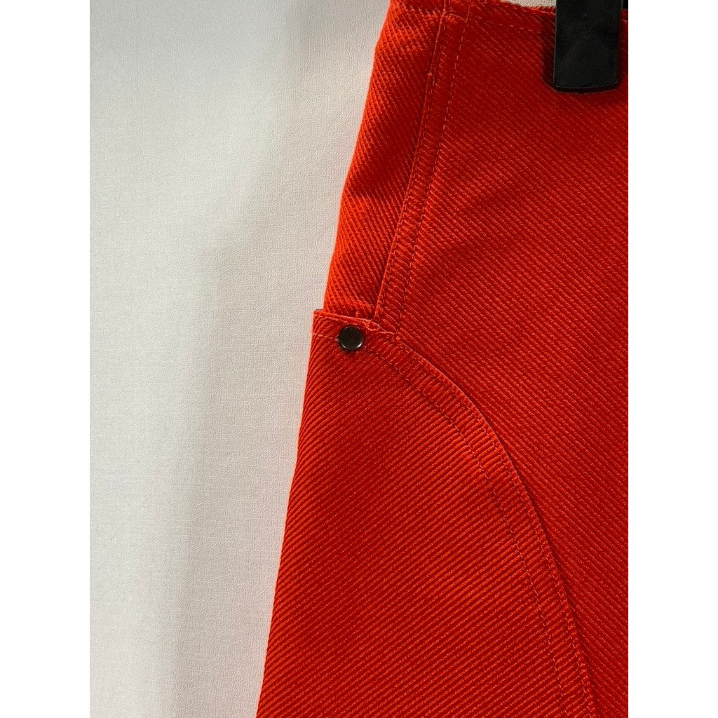 URBAN OUTFITTERS Women's Bright Red UO Ashley Pelmit Fitted Mini Skirt SZ M