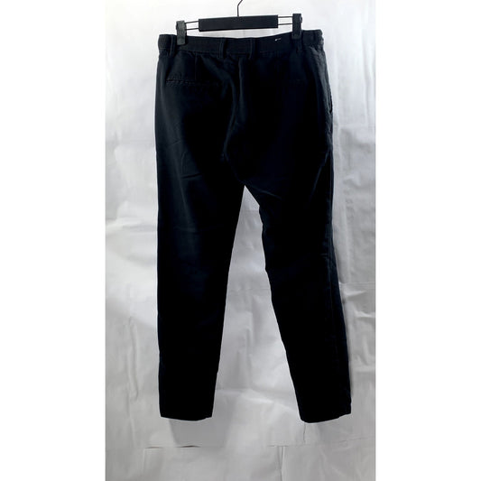 ZARA Men's Black Solid Slim-Fit Stretch Dress Pant SZ S
