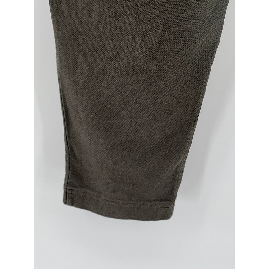 ATHLETA Women's Gray Solid Farallon Cargo Crop Pull-On Pant SZ 2