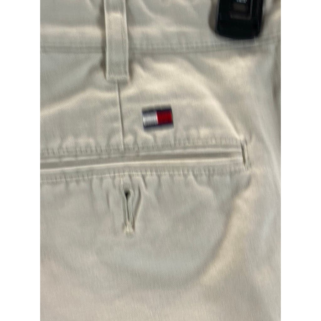 TOMMY HILFIGER Men's Tan Vintage Modern-Fit Flat Front Dress Pants SZ 36X30