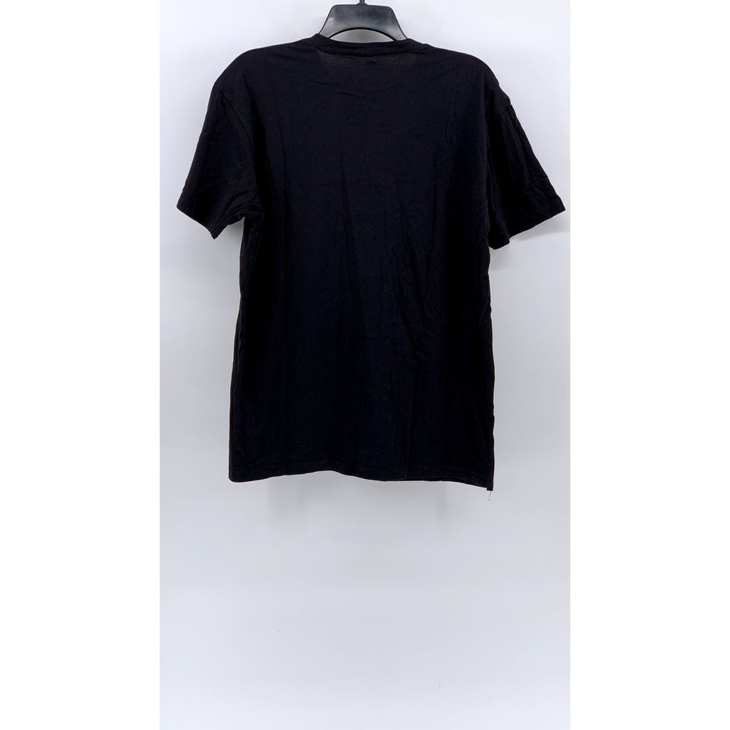 NEXT LEVEL APPAREL Men’s Black Graphic Crewneck Short Sleeve Casual T-Shirt SZ L