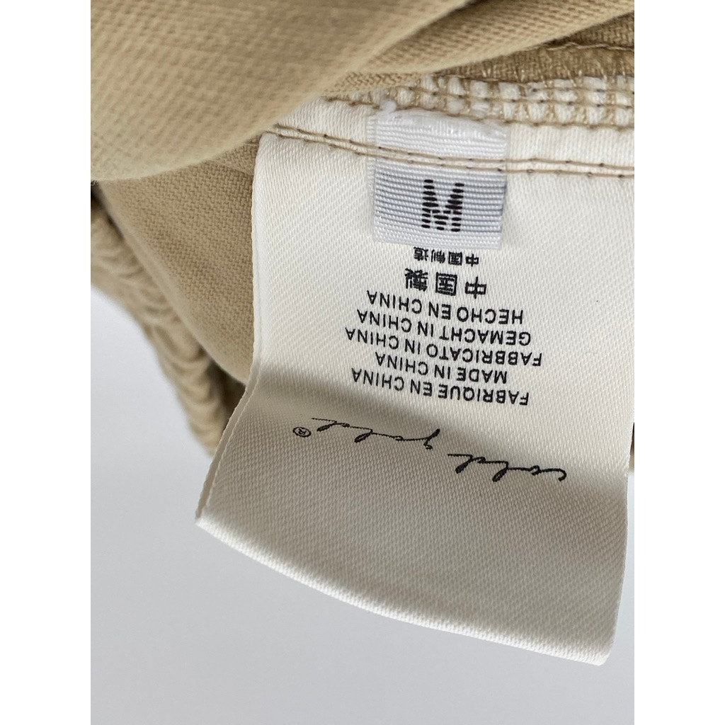 COLD GOLD Women's Tan Straight-Leg Pull-On Relaxed Fit Pant SZ M