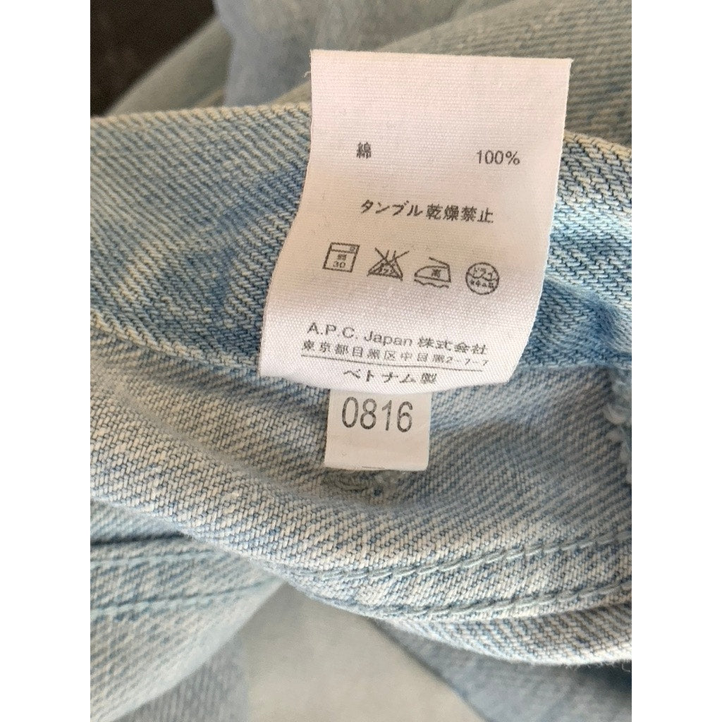 A.P.C. PETIT NEW STANDARD Men's Light Blue Slim Tapered Five-Pocket Jean SZ 30