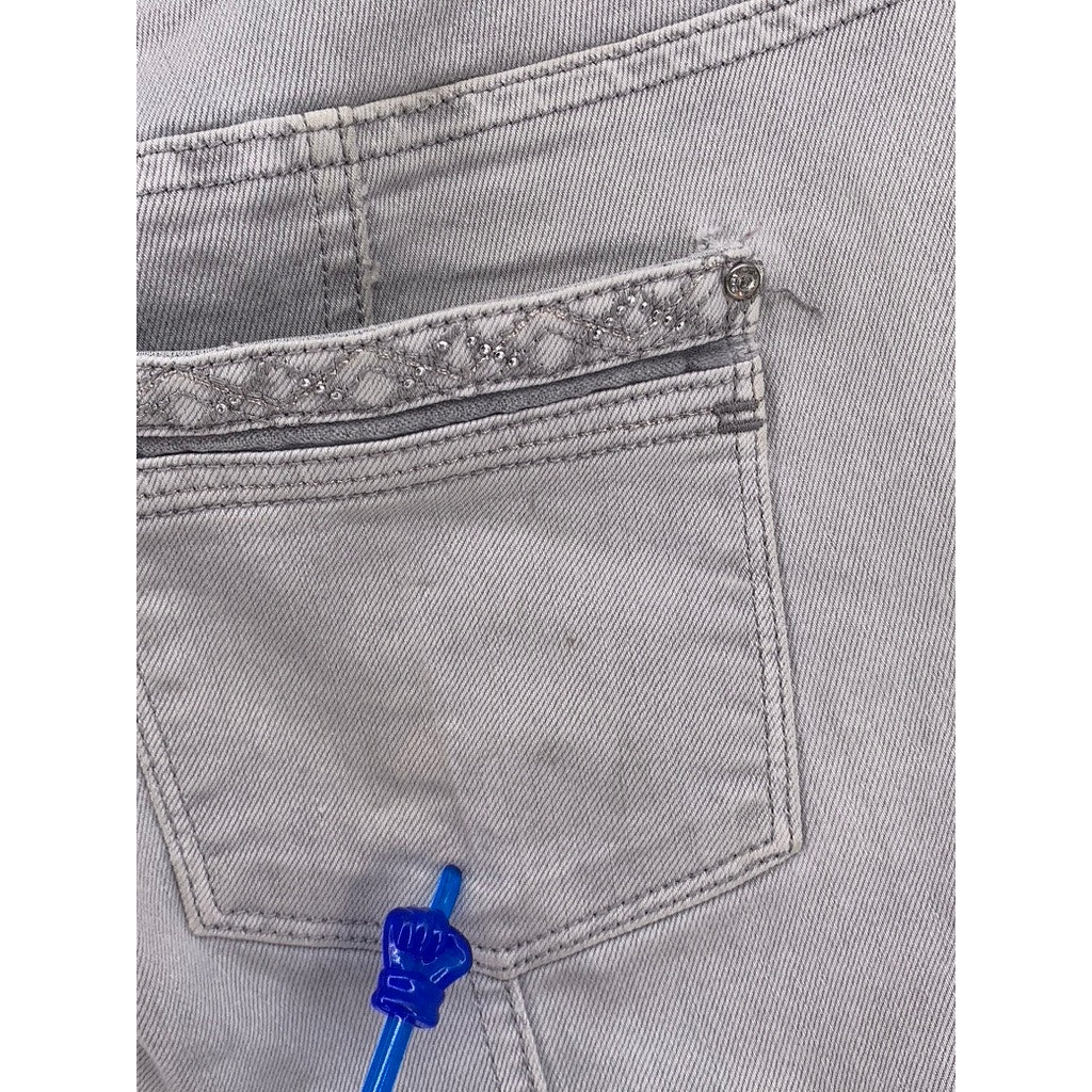 WHITE HOUSE BLACK MARKET Women's Gray Slim Ankle Pant SZ 4