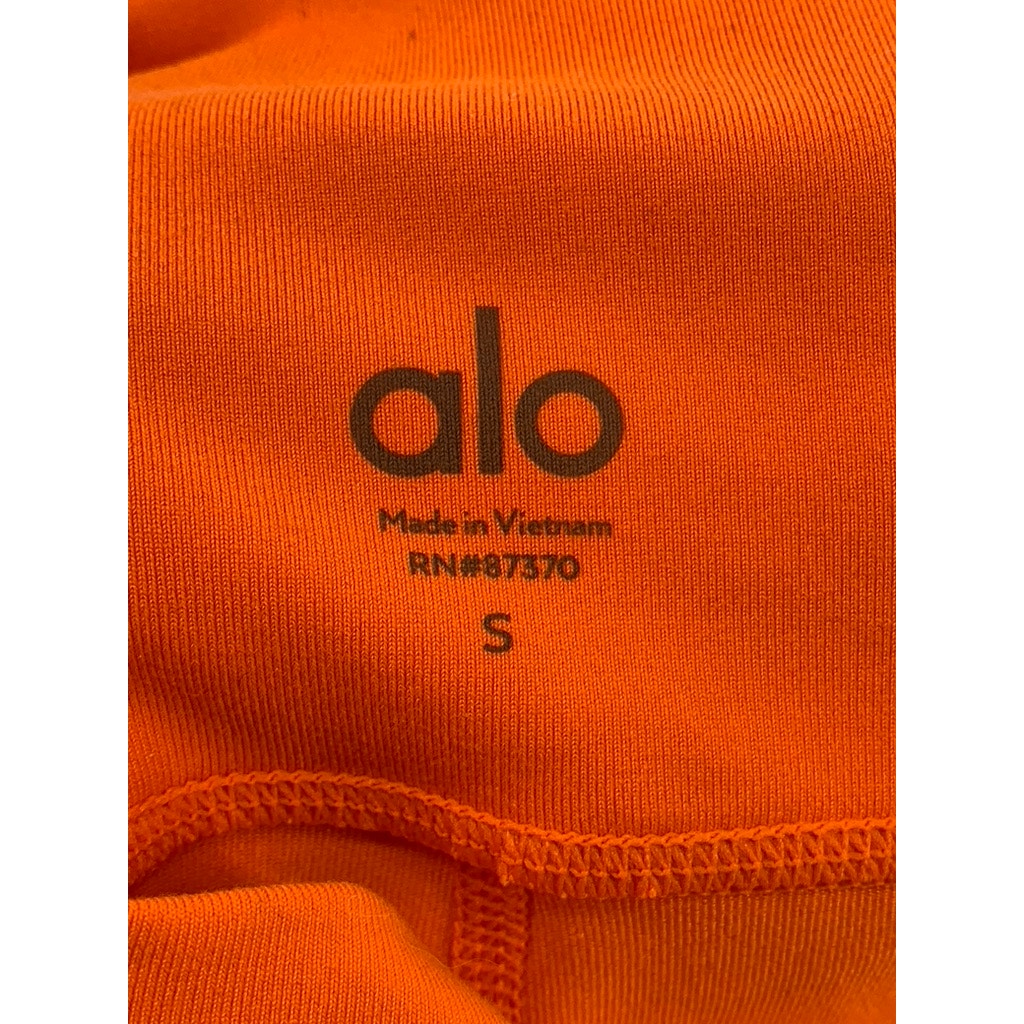ALO YOGA Women's Bright Orange Capri Leggings SZ S