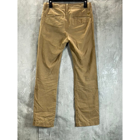 AMERICAN EAGLE Men's Toasted Almond Original Straight Flex Pants SZ 28x32