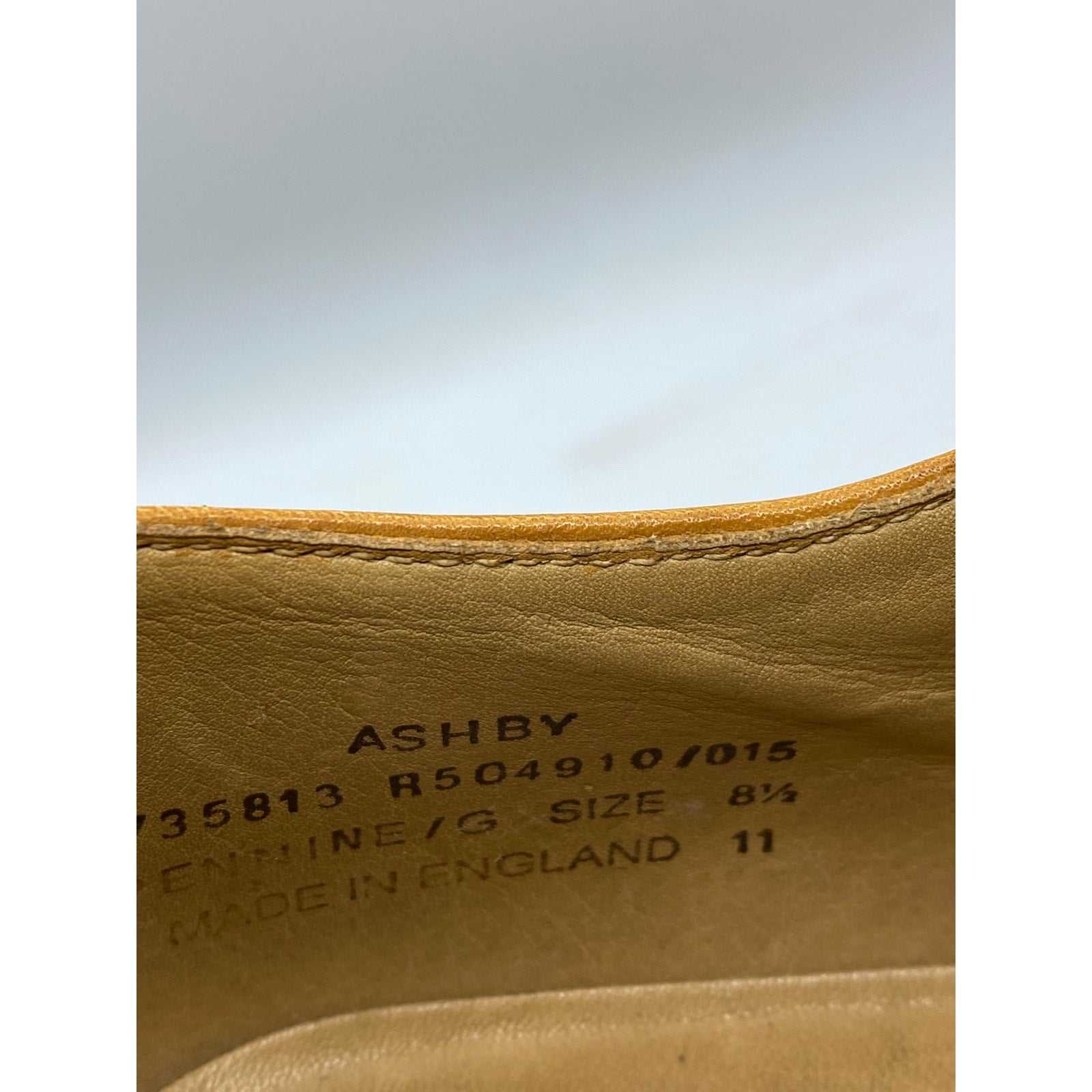 LOAKE 1880 Men's Brown Leather Ashby Wingtip Lace-Up Oxford Shoes SZ 8.5