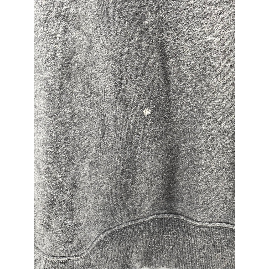 IZOD Men's Charcoal Gray Half Zip Stand Collar Long Sleeve Sweater SZ M