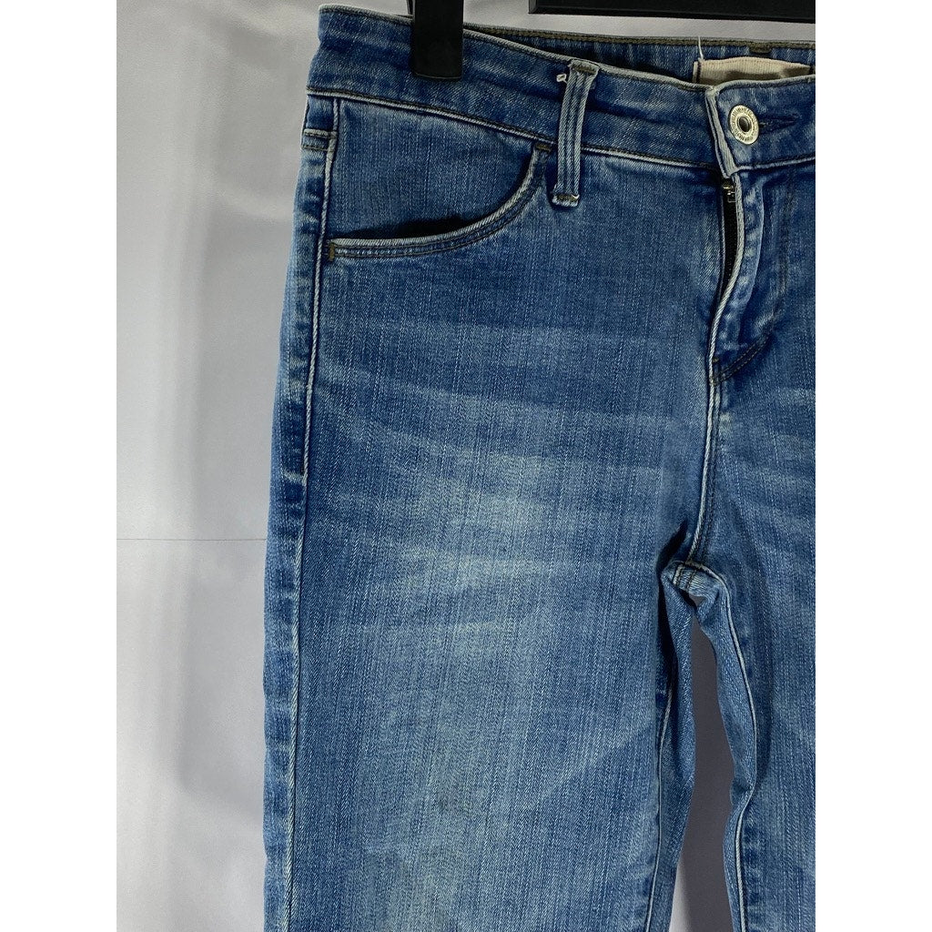 UNIQLO Women's Dark Blue Skinny Denim Straight-Leg Regular-Fit Jean SZ 24X33