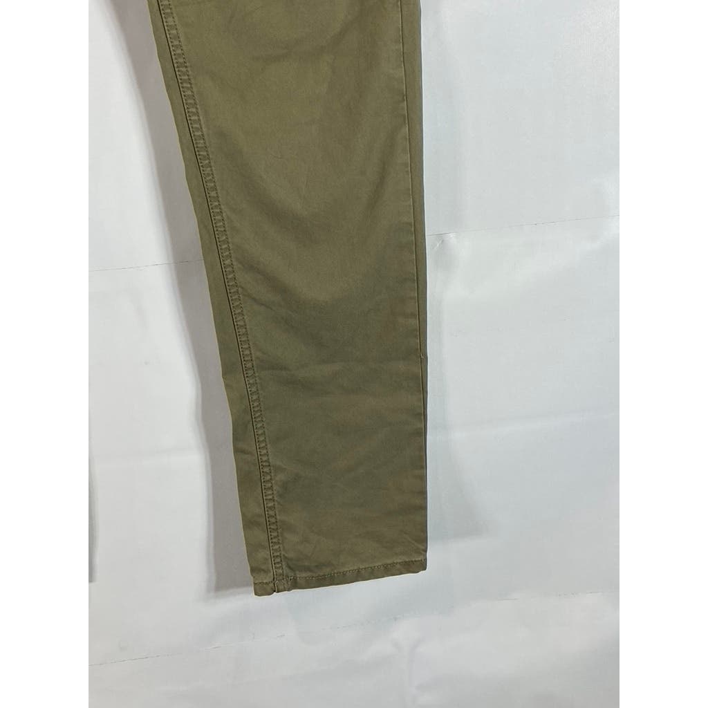 SUPERDRY Men's Khaki The Rookie Five-Pocket Chino Trousers SZ M