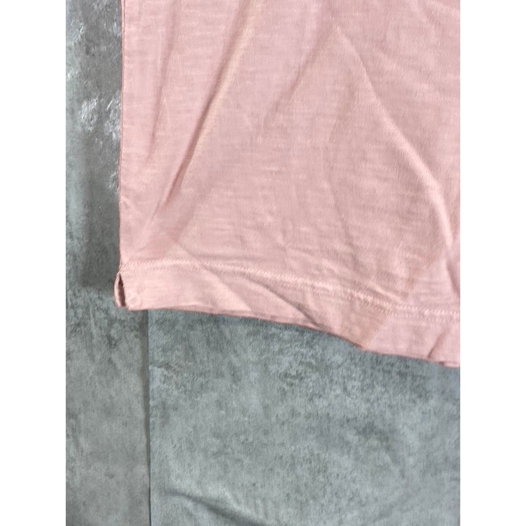 TOMMY HILFIGER Men's Pink Slim-Fit Short Sleeve Polo Shirt SZ M