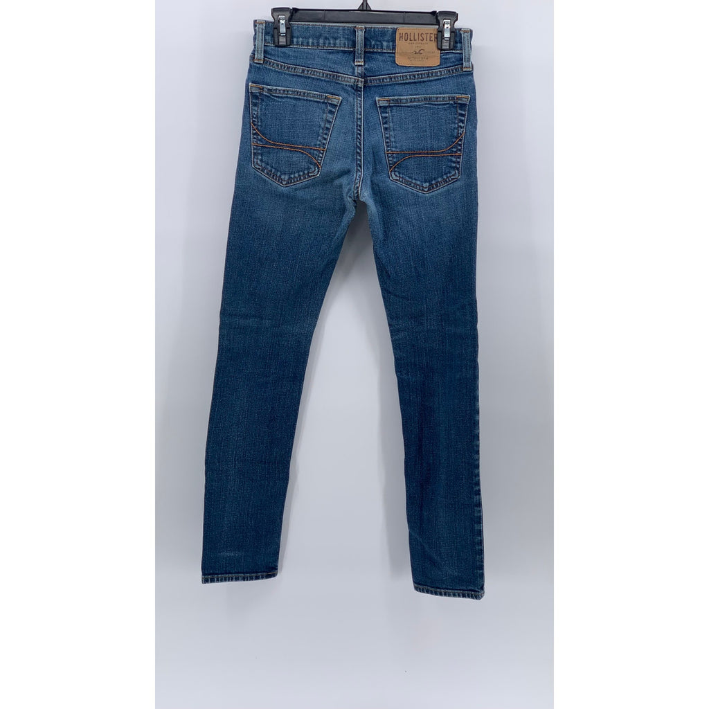 HOLLISTER Men's Blue Denim Slim-Leg Regular-Fit Five-Pocket Jeans SZ 29X30