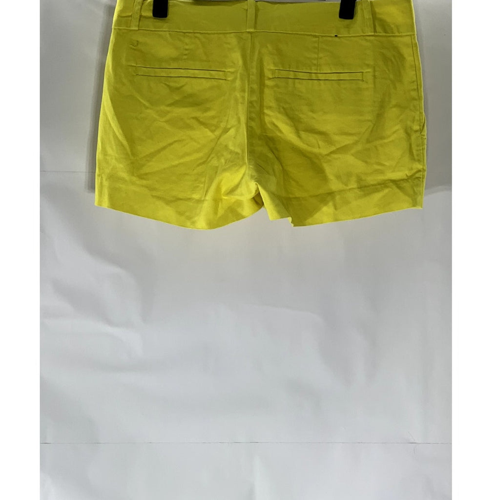 BANANA REPUBLIC Women's Golden Green Regular-Fit Solid Button Bermuda Shorts SZ4