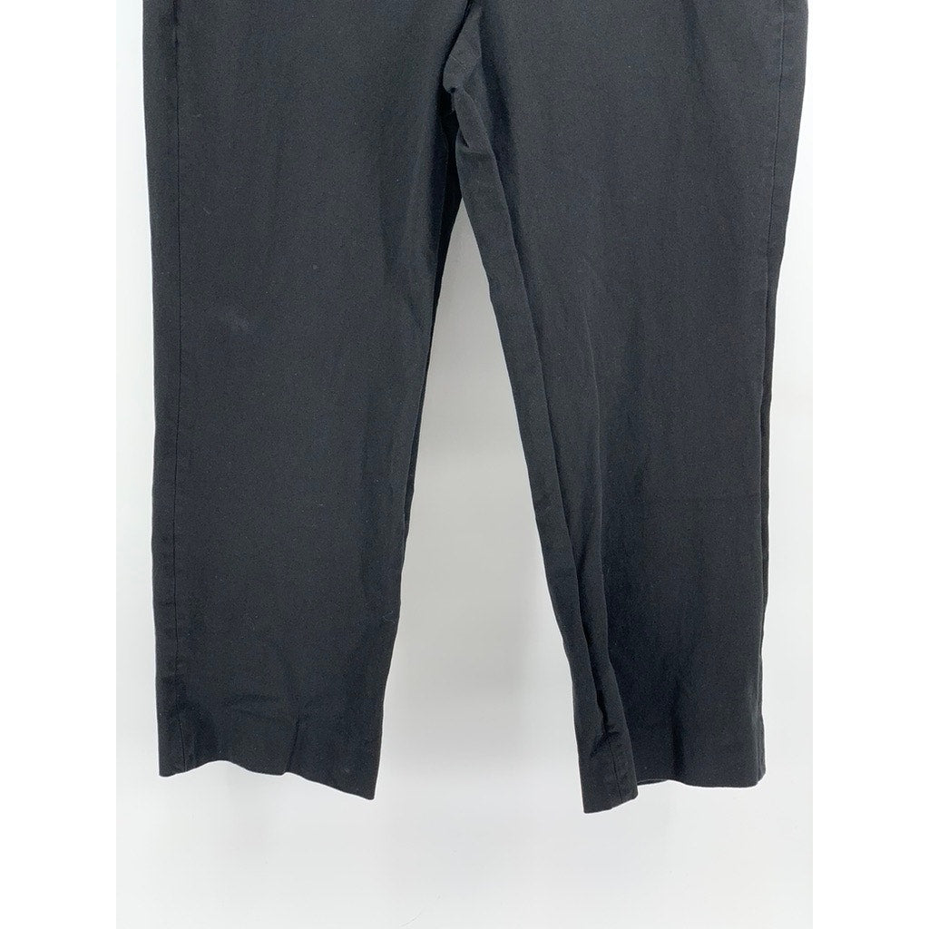 J.CREW Women's Black Solid Straight-Leg Kallie Ankle Pant SZ 14
