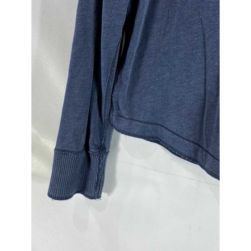 ABERCROMBIE & FITCH Men's Navy Crewneck Long Sleeve Pullover Muscle Sweater SZ L
