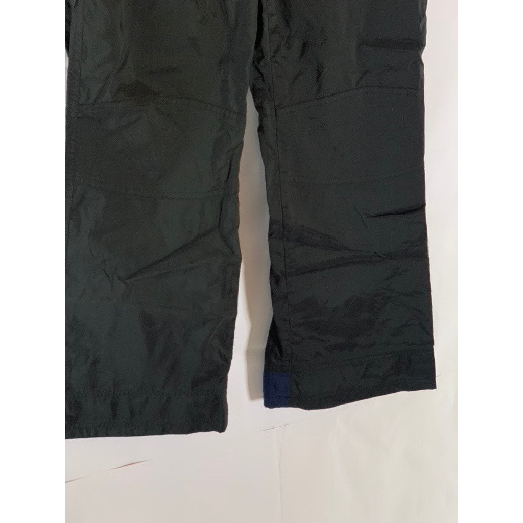 KATAYON Women's Black/Navy Solid Regular-Fit Straight-Leg Pants SZ 6