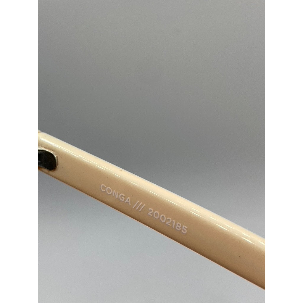 LE SPECS Women's Beige Conga Round Lens Sunglasses OS