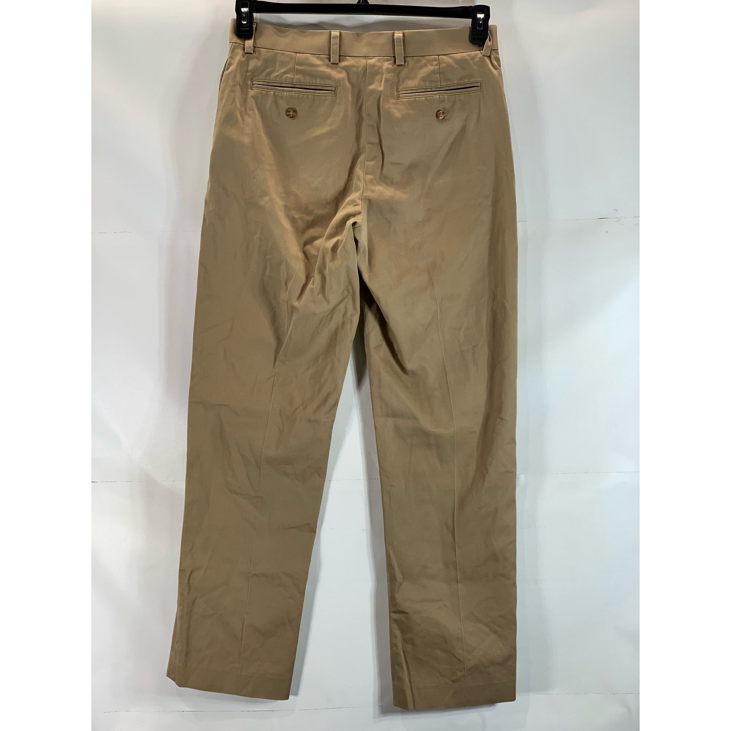 L.L.BEAN Men's Tan Cotton Classic-Fit Straight-Leg Chino Pant SZ 33