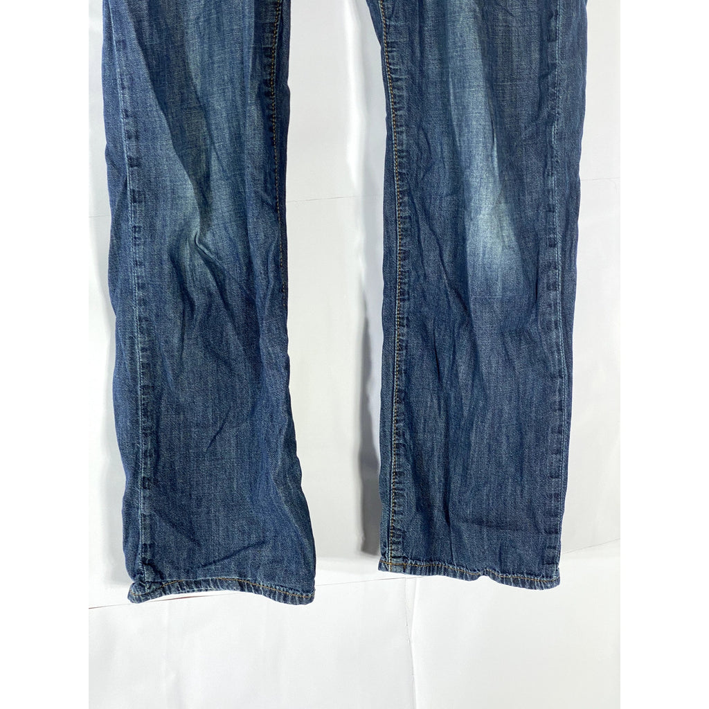 GAP Men's Dark Blue Denim Straight-Leg Five-Pocket Jean SZ 32X30