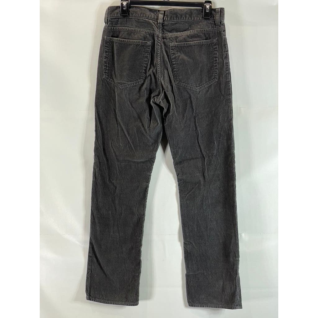J. CREW Men's Charcoal Vintage Slim-Straight Five-Pocket Corduroy Pants SZ 30X30