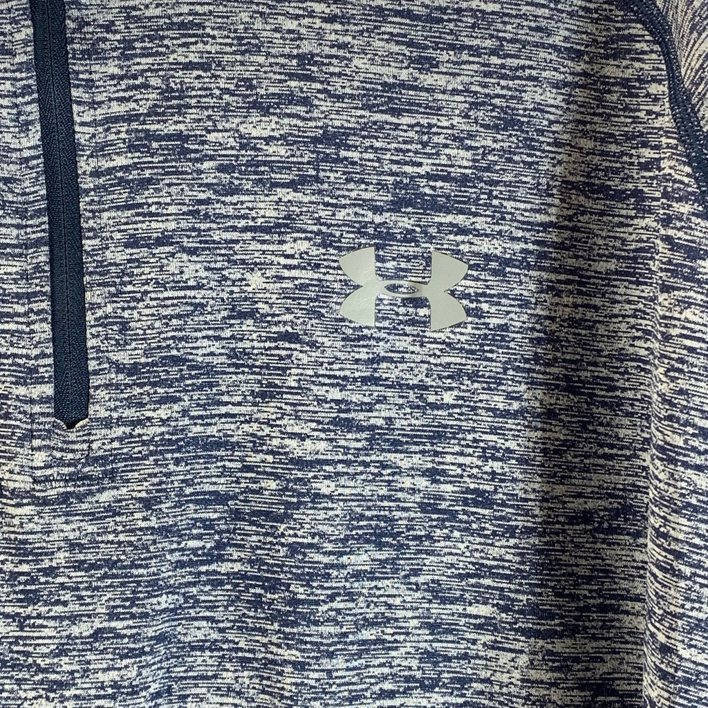 UNDER ARMOUR Men's Blue UA Tech Loose-Fit Half-Zip Lightweight Sweater SZ 2XL