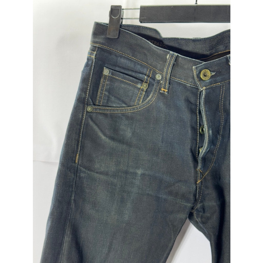 RAG & BONE Men's Dark Blue R15X Slim Straight Five-Pocket Denim Jean SZ 29