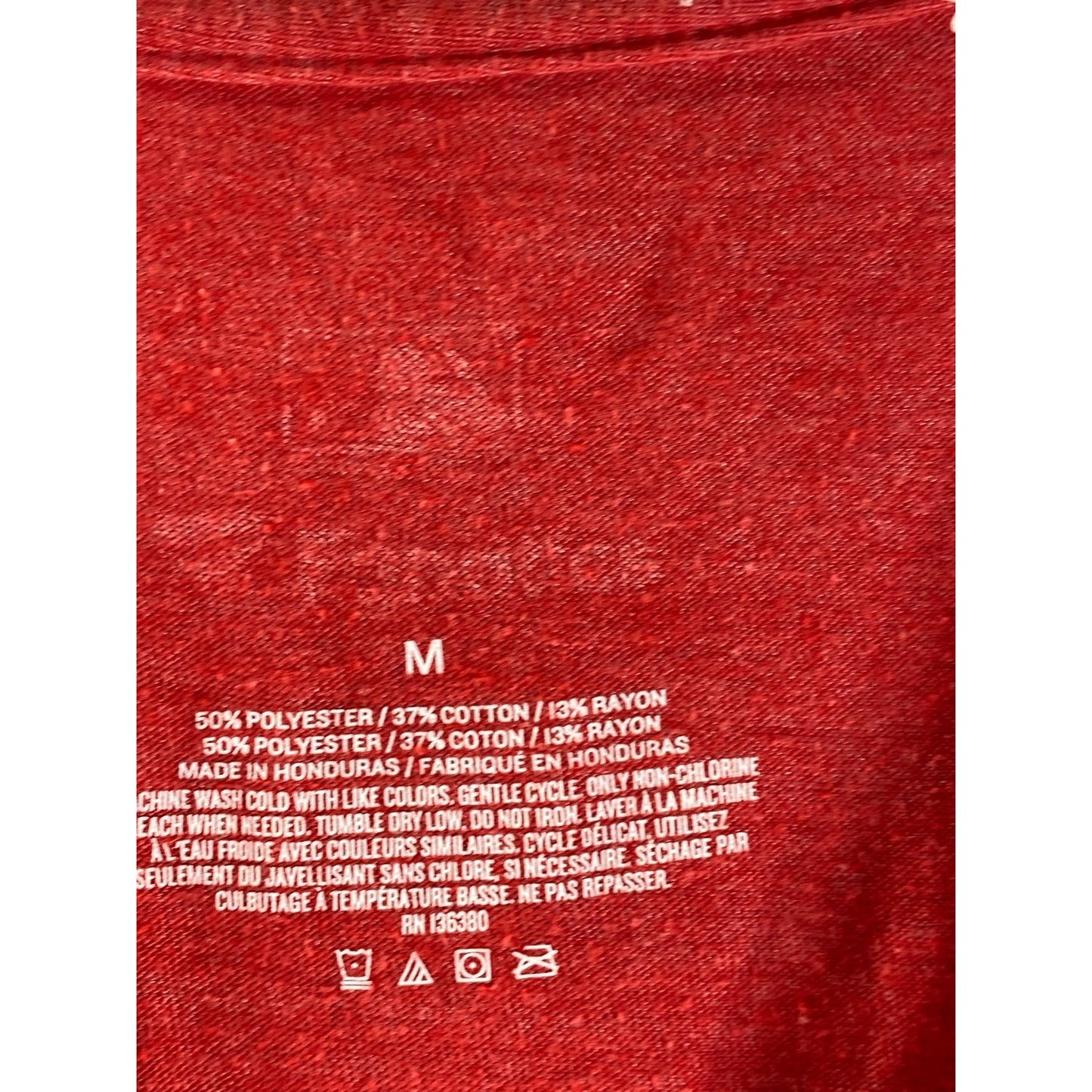 FANATICS Men's Red Crewneck Philadelphia Phillies Tri-Blend Logo T-Shirt SZ M