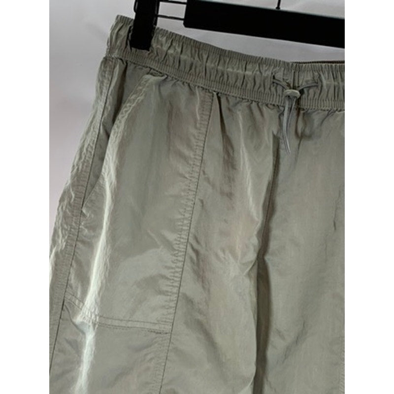WILD FABLE Women's Light Gray Elastic Waist Bungee-Hem Pull-On Pants SZ S