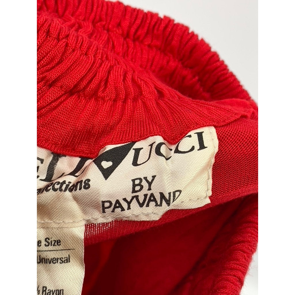 ZELLUCCI By PAYVAND Women's Red Sequin A-Line Midi Skirt SZ OS