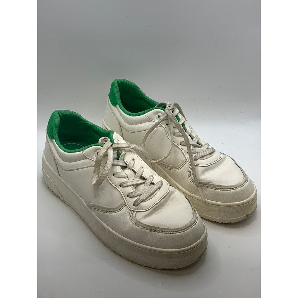 ZARA Men's Green-White Lace-Up Sneakers SZ 39(US9)
