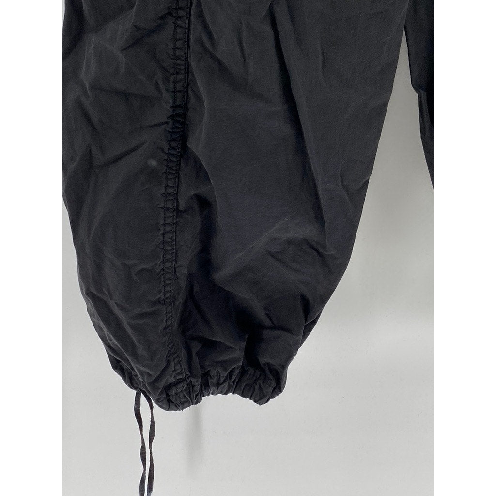 ZARA Women's Black Pull-On Drawstring Jogger Pants SZ XS