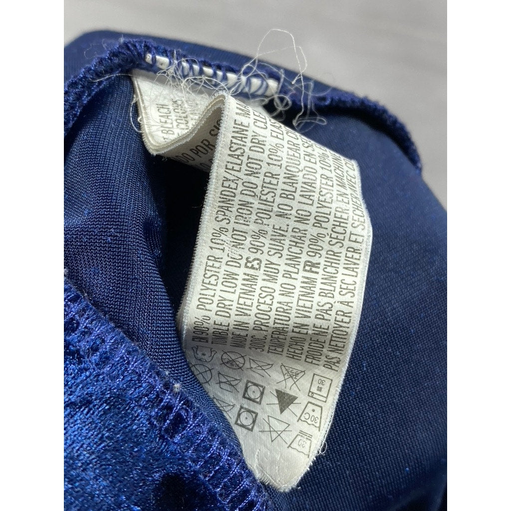 FOREVER 21 Women's Plus Size Blue Crushed Velvet A-Line Mini Skirt SZ 1X