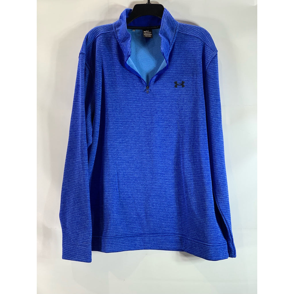 UNDER ARMOUR Men's Team Royal/Water/Black UA Storm Quarter-Zip Pullover SZ 2XL