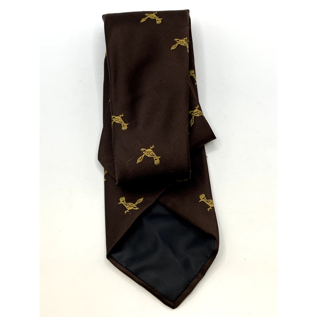 UNBRANDED Men's Vintage Brown Roadrunner Regular Tie OS