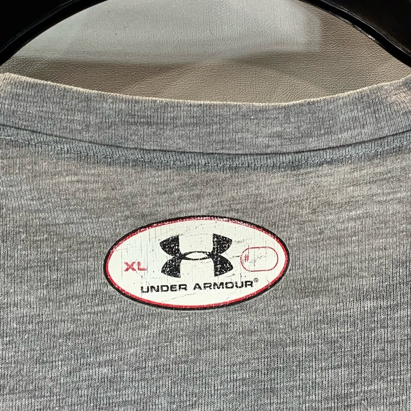 UNDER ARMOUR Men's Gray Crewneck HeatGear Short Sleeve T-Shirt SZ XL