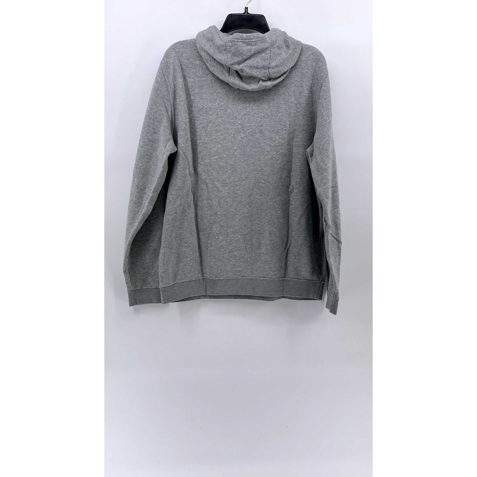 NIKE Men's Light Gray Regular-Fit Pullover Active Club Fleece Hoodie SZ L