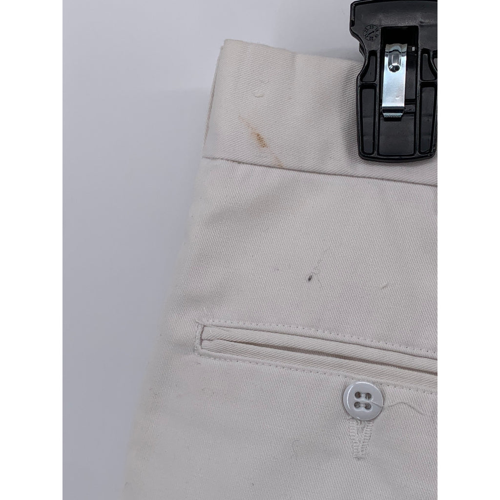 DSCP BY BREMEN BOWDON Men's White Solid Regular-Fit Wide-Leg Pants SZ 34