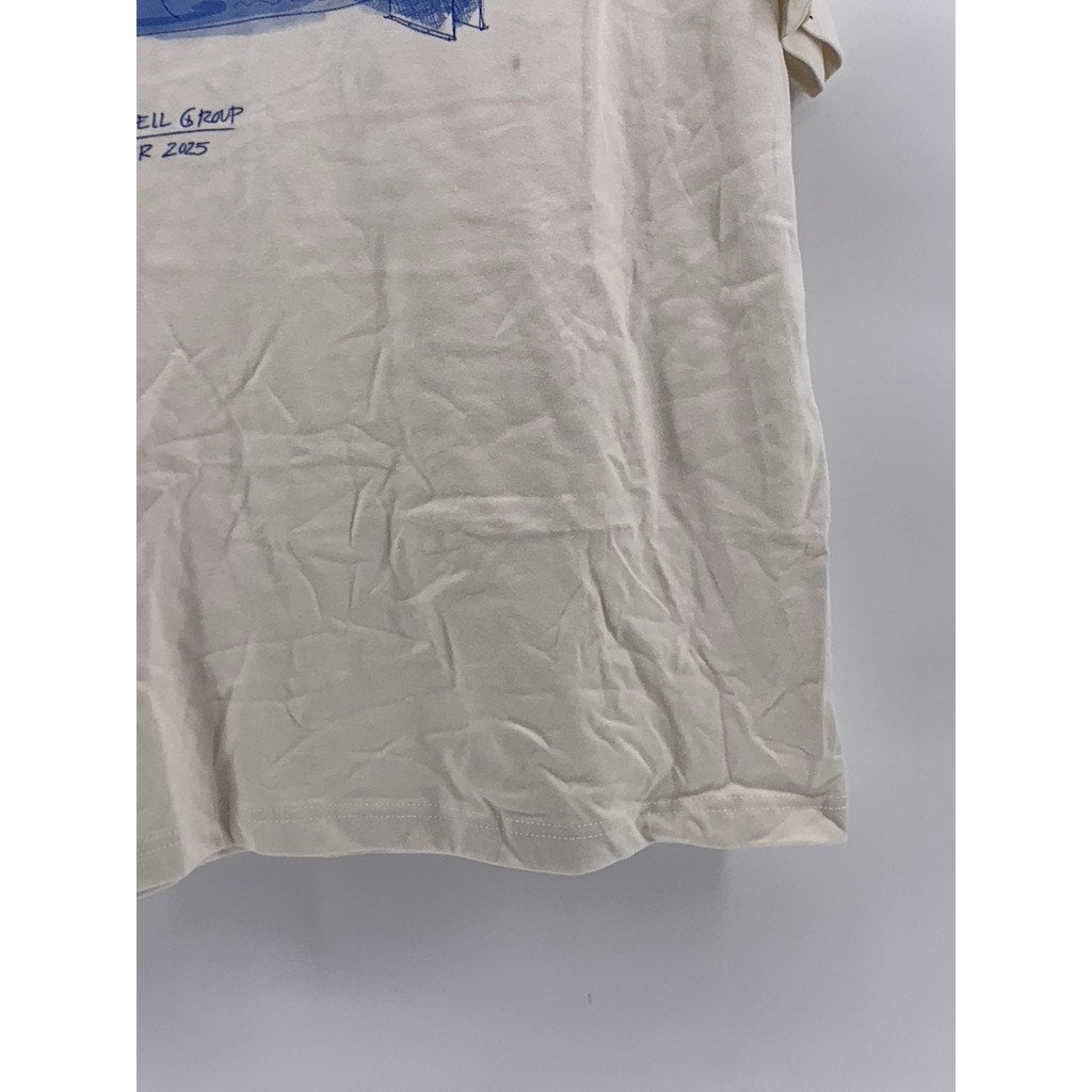 BELLA+CANVAS Men's Beige Graphic T-Shirt SZ M