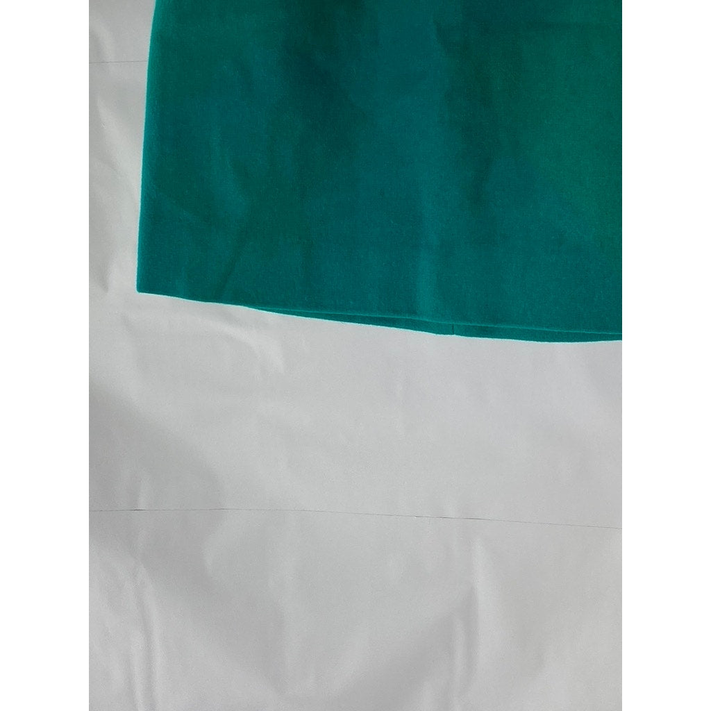 J.CREW Women's Green Wool-Blend Mini Pencil Skirt SZ 8