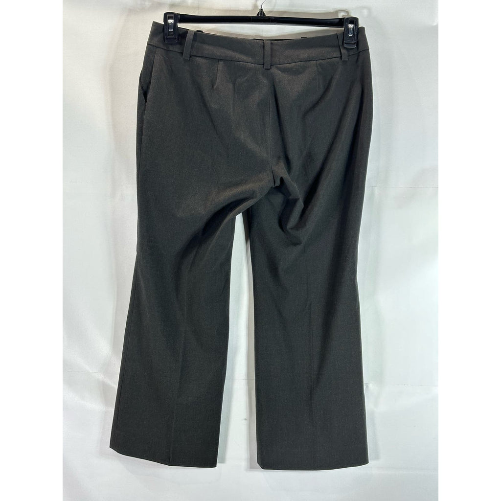 HALOGEN Women's Plus Size Charcoal Taylor-Fit Wide-Leg Dress Pants SZ 14W